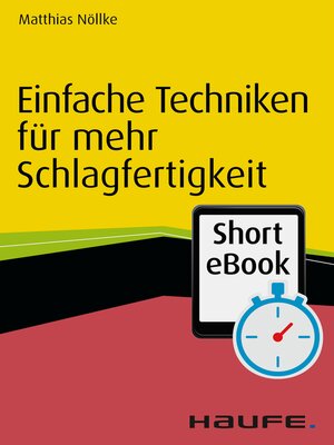 cover image of Einfache Techniken für mehr Schlagfertigkeit